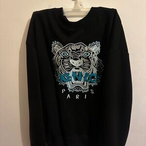 Kenzo Black Sweatshirt with Green Accents